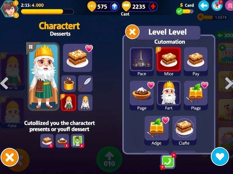 Kulfi Crusader character customization and level selection screen